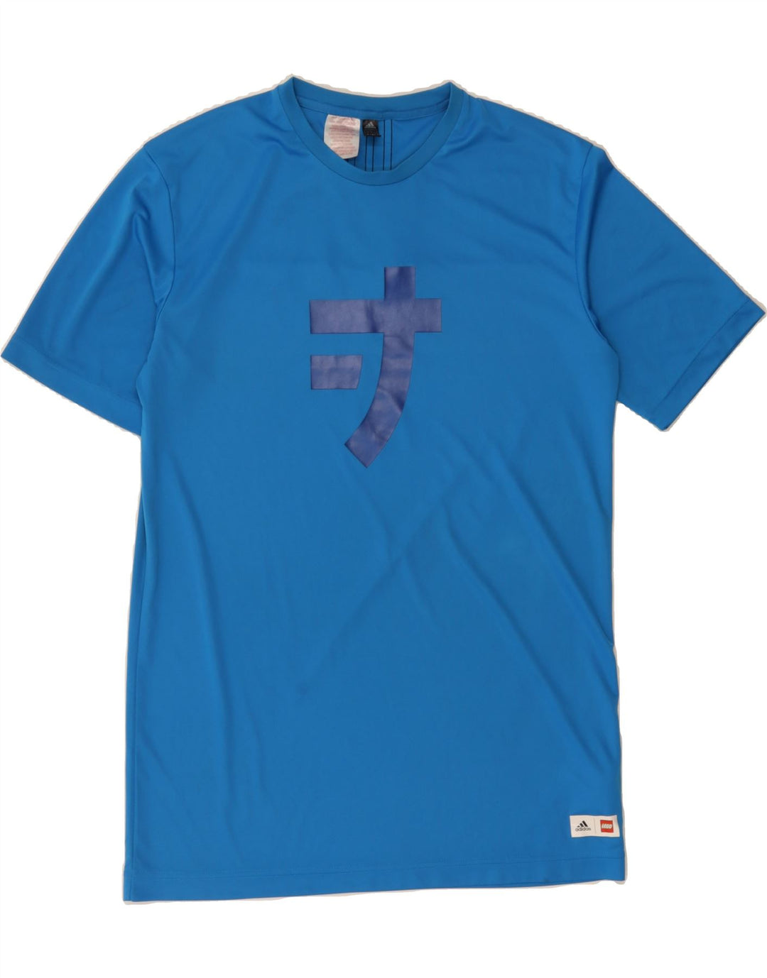 ADIDAS Boys Lego Graphic T-Shirt Top 15-16 Years Blue Polyester Vintage Adidas and Second-Hand Adidas from Messina Hembry 