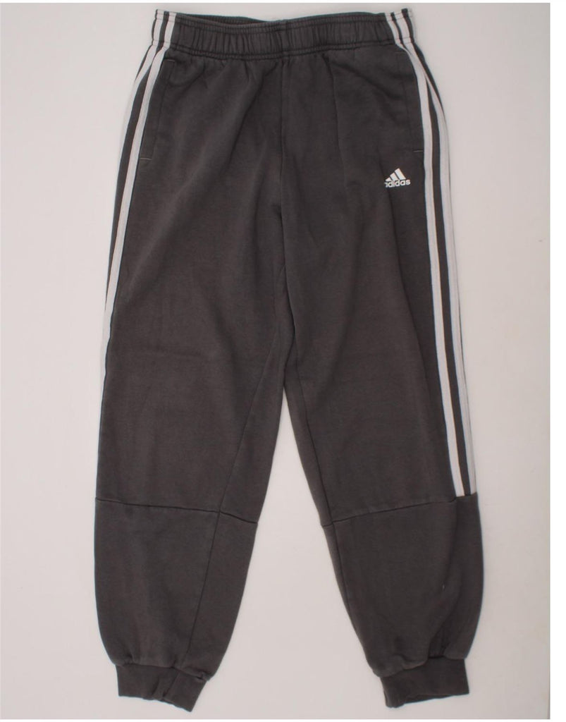 ADIDAS Boys Tracksuit Trousers Joggers 13-14 Years  Grey Cotton Vintage Adidas and Second-Hand Adidas from Messina Hembry 