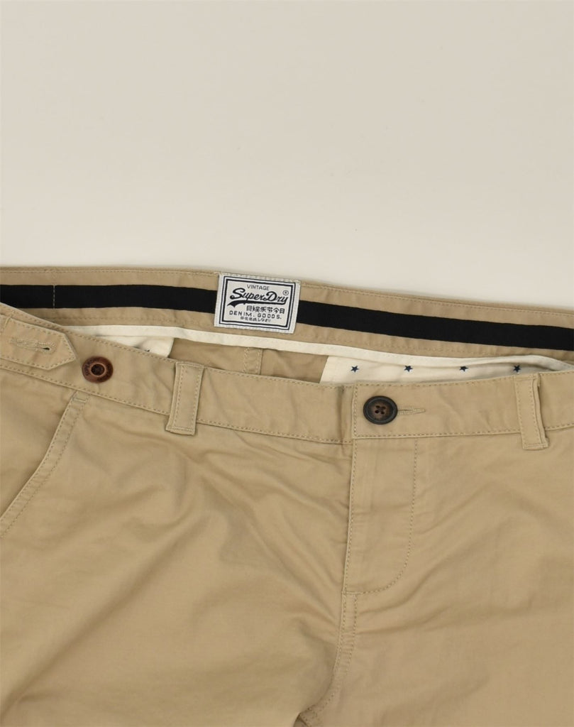 SUPERDRY Womens Slim Chino Trousers W35 L29 Beige Cotton | Vintage Superdry | Thrift | Second-Hand Superdry | Used Clothing | Messina Hembry 