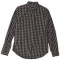 Superdry Mens Osaka Shirt Medium Grey Gingham Cotton