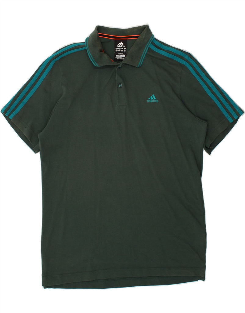 ADIDAS Mens Clima 365 Polo Shirt Large Green Cotton | Vintage Adidas | Thrift | Second-Hand Adidas | Used Clothing | Messina Hembry 