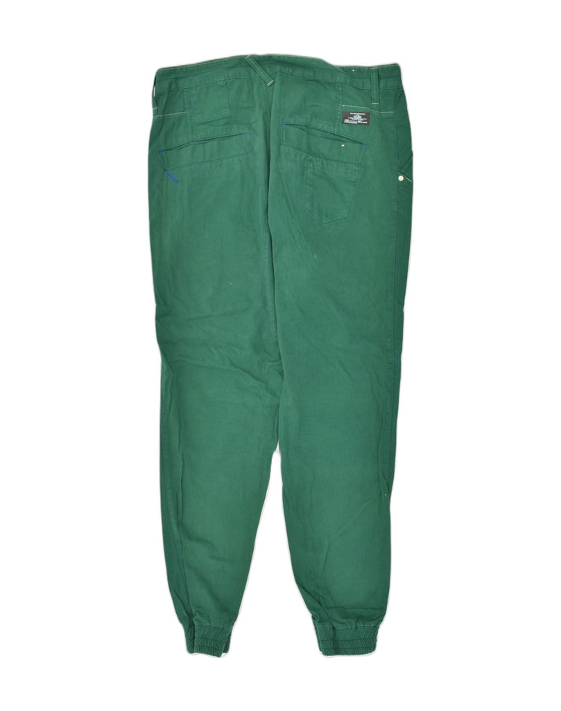 JACK & JONES Mens Joggers Casual Trousers W36 L32 Green Cotton | Vintage Jack & Jones | Thrift | Second-Hand Jack & Jones | Used Clothing | Messina Hembry 