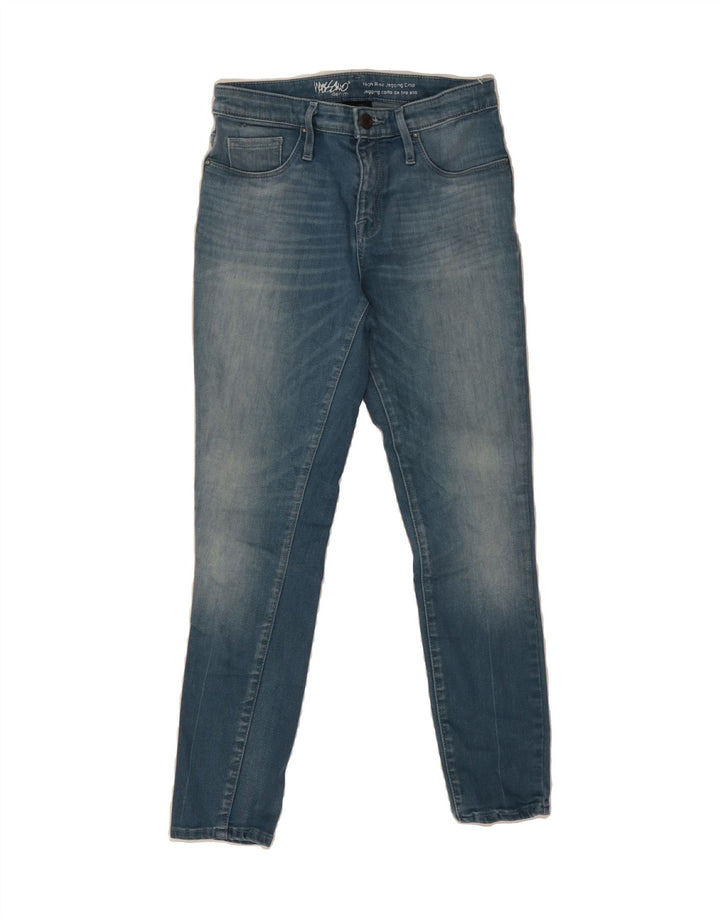 MOSSIMO Womens Mid Rise Jegging Cropped Jeans W25 L25 Blue Cotton Vintage Mossimo and Second-Hand Mossimo from Messina Hembry 