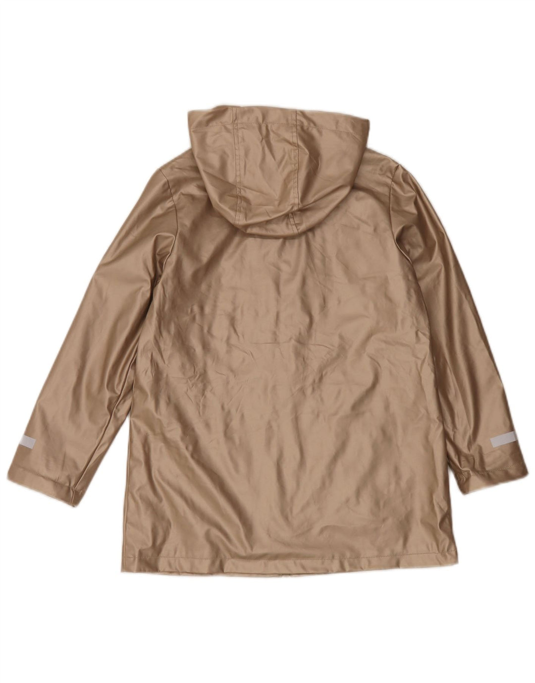 Marks & Spencer Girls Hooded Raincoat 9-10 Years Gold Polyurethane