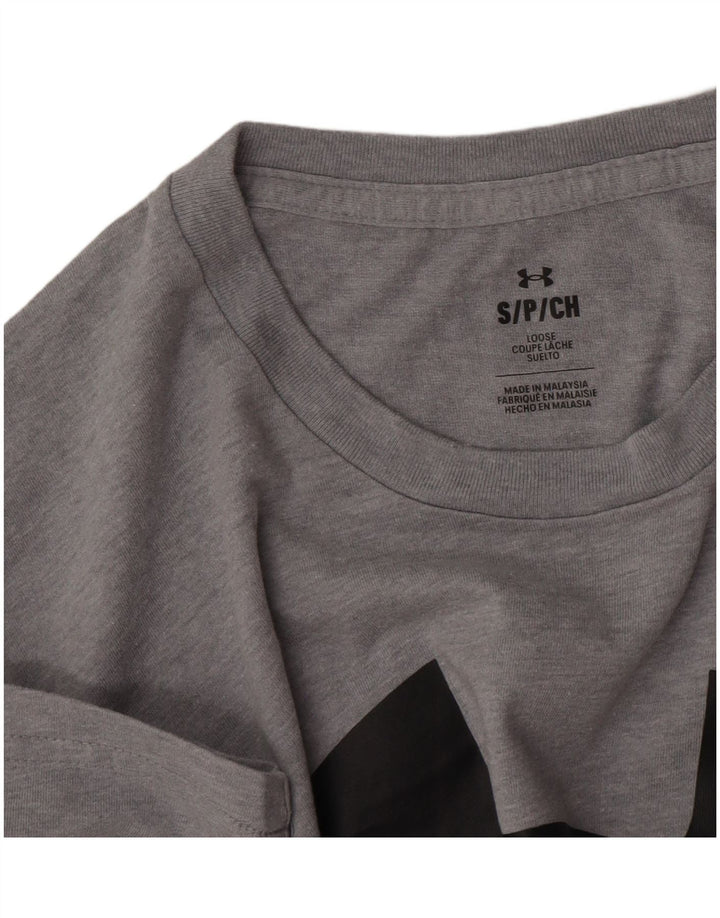 Under Armour Mens Graphic T-Shirt Top Small Grey