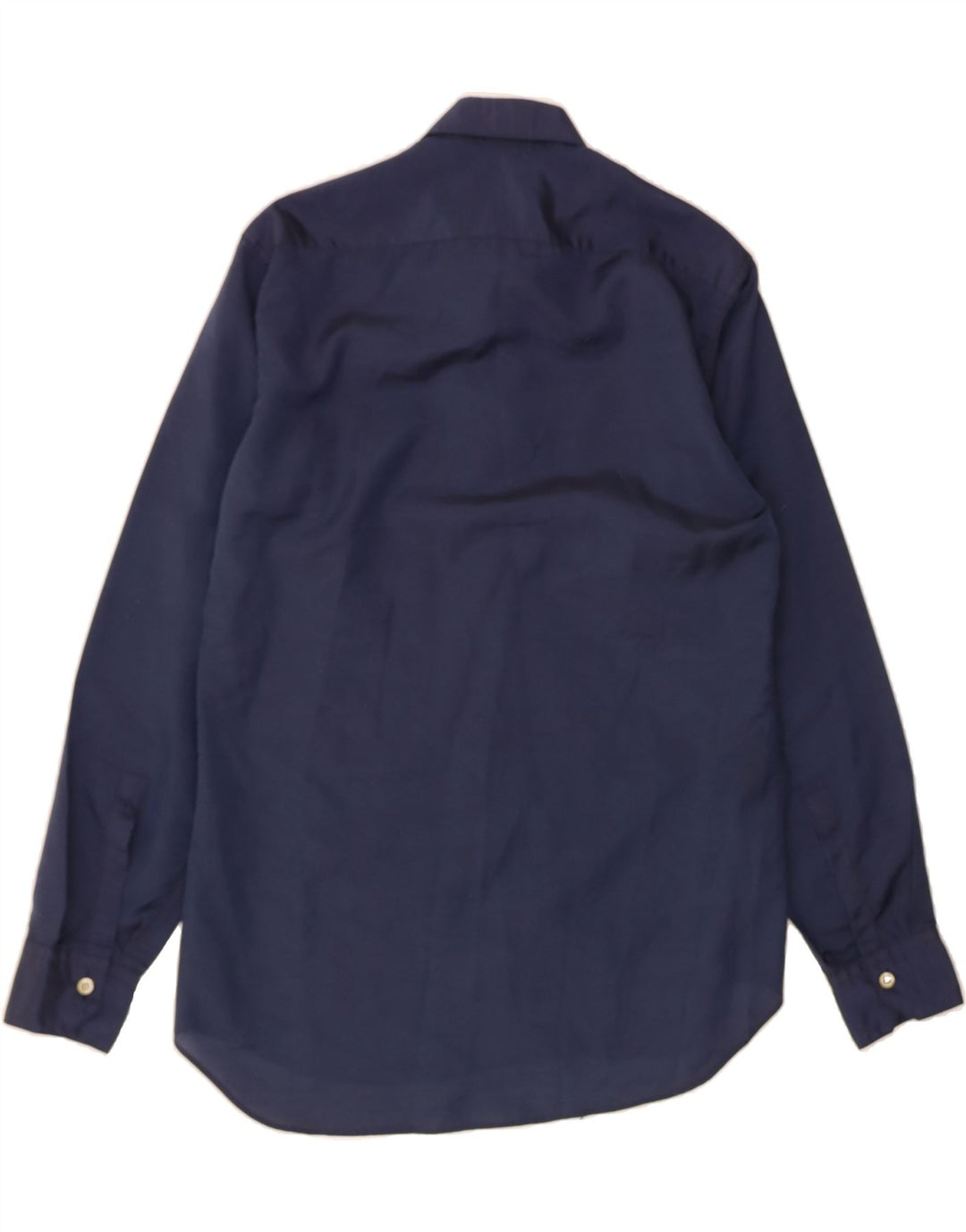VINTAGE Mens Shirt Medium Navy Blue Vintage Vintage and Second-Hand Vintage from Messina Hembry 