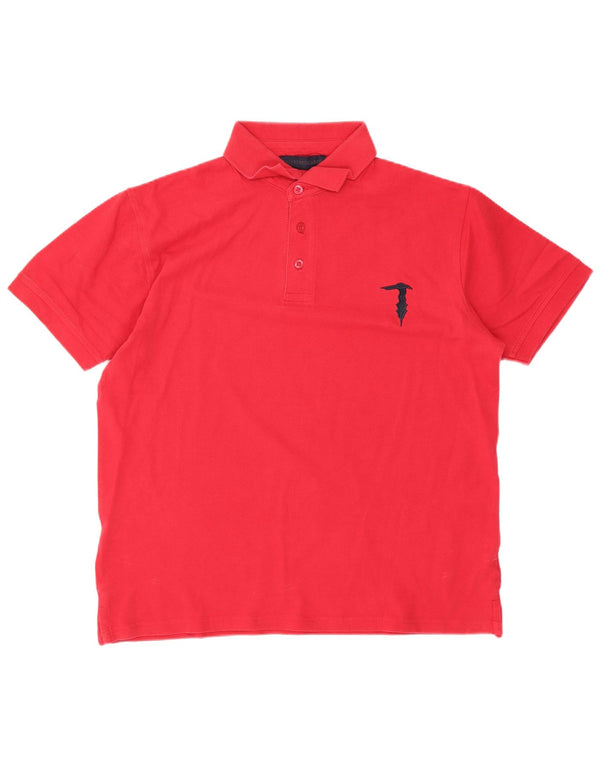 Trussardi Mens Polo Shirt Small Red