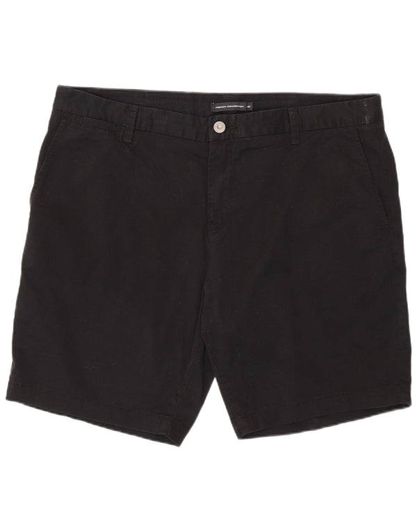 French Connection Mens Chino Shorts W38 XL Black Cotton