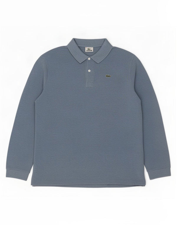 Lacoste Mens Long Sleeve Polo Shirt Size 8 3XL Blue