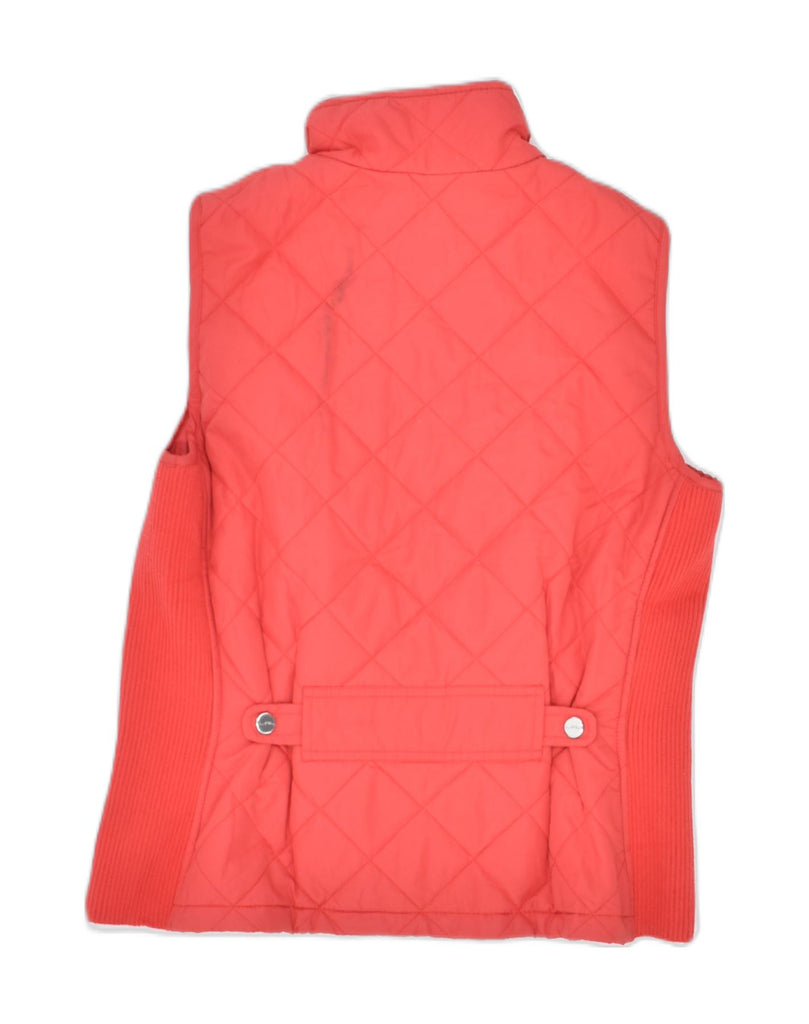 RALPH LAUREN Womens Quilted Gilet UK 8 Small Red Polyester | Vintage | Thrift | Second-Hand | Used Clothing | Messina Hembry 