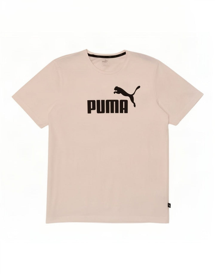 Puma Mens Graphic T-Shirt Top XL White