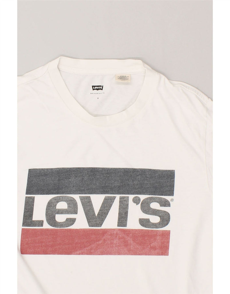 LEVI'S Mens Graphic T-Shirt Top Small White | Vintage Levi's | Thrift | Second-Hand Levi's | Used Clothing | Messina Hembry 