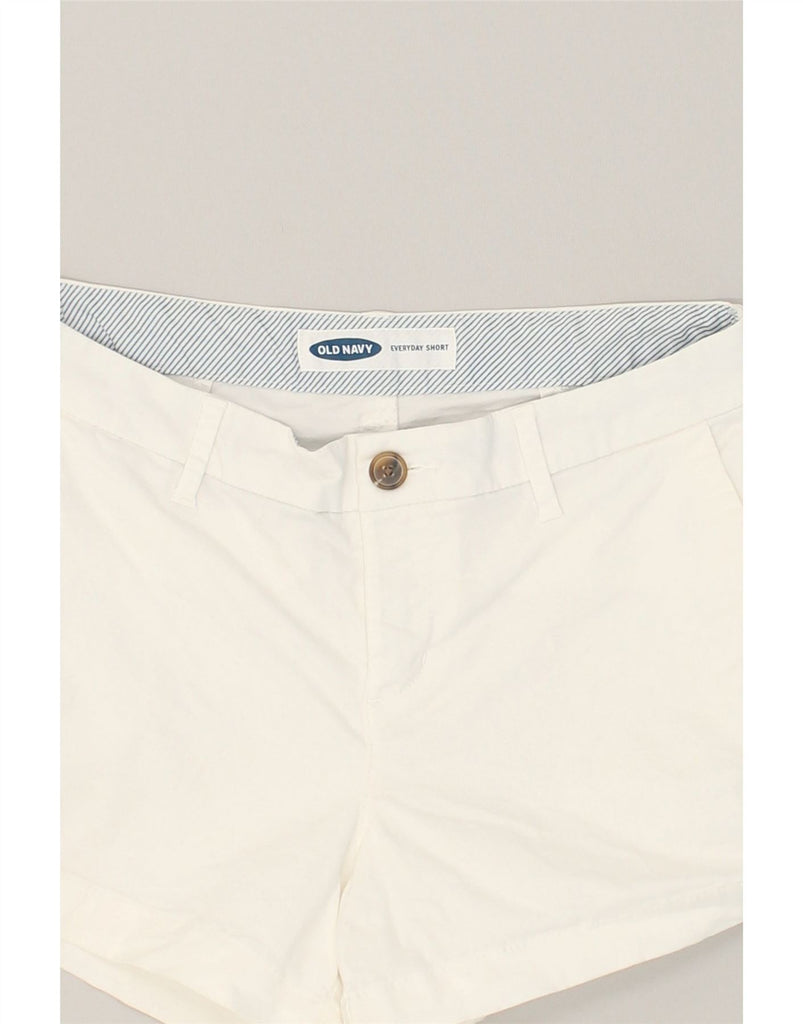 OLD NAVY Womens Chino Shorts US 2 XS W28 White Cotton | Vintage Old Navy | Thrift | Second-Hand Old Navy | Used Clothing | Messina Hembry 