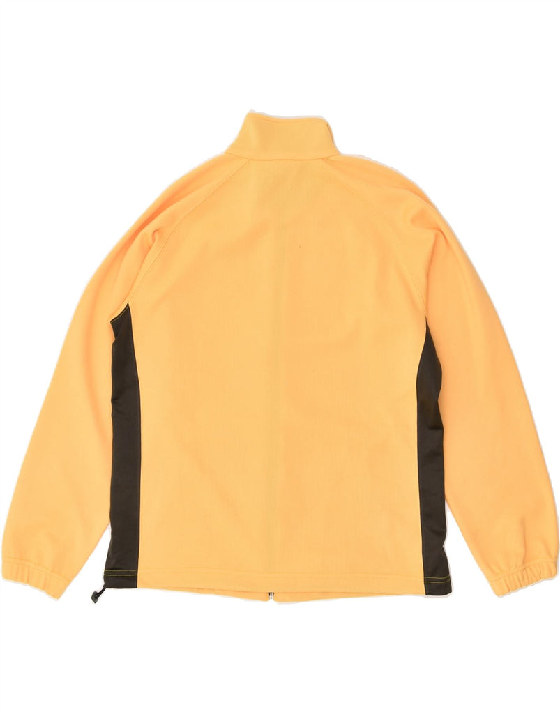 DIADORA Mens Tracksuit Top Jacket Small Yellow Striped Polyester | Vintage Diadora | Thrift | Second-Hand Diadora | Used Clothing | Messina Hembry 