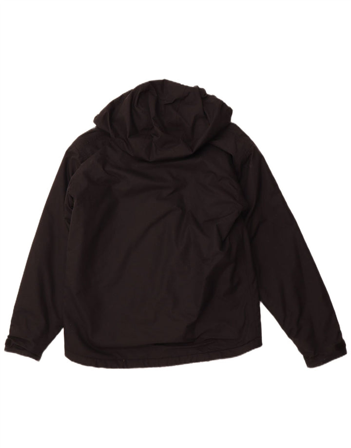 BERGHAUS Mens Hooded Rain Jacket UK 36 Small Black Nylon