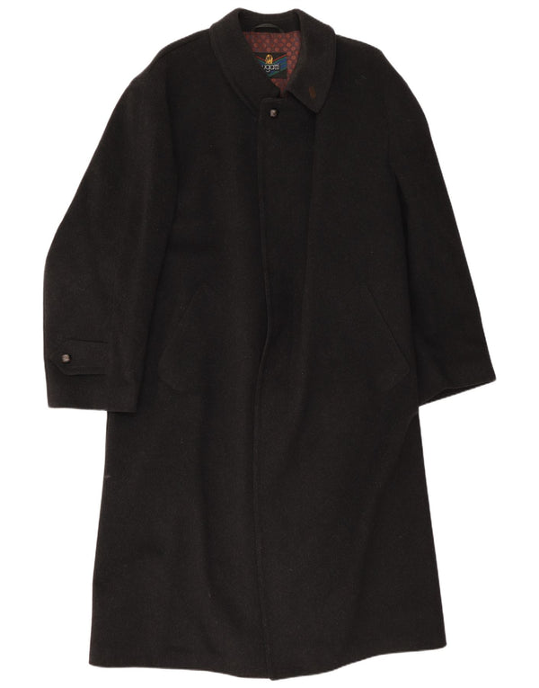 Bugatti Mens Overcoat UK 44 2XL Black Virgin Wool
