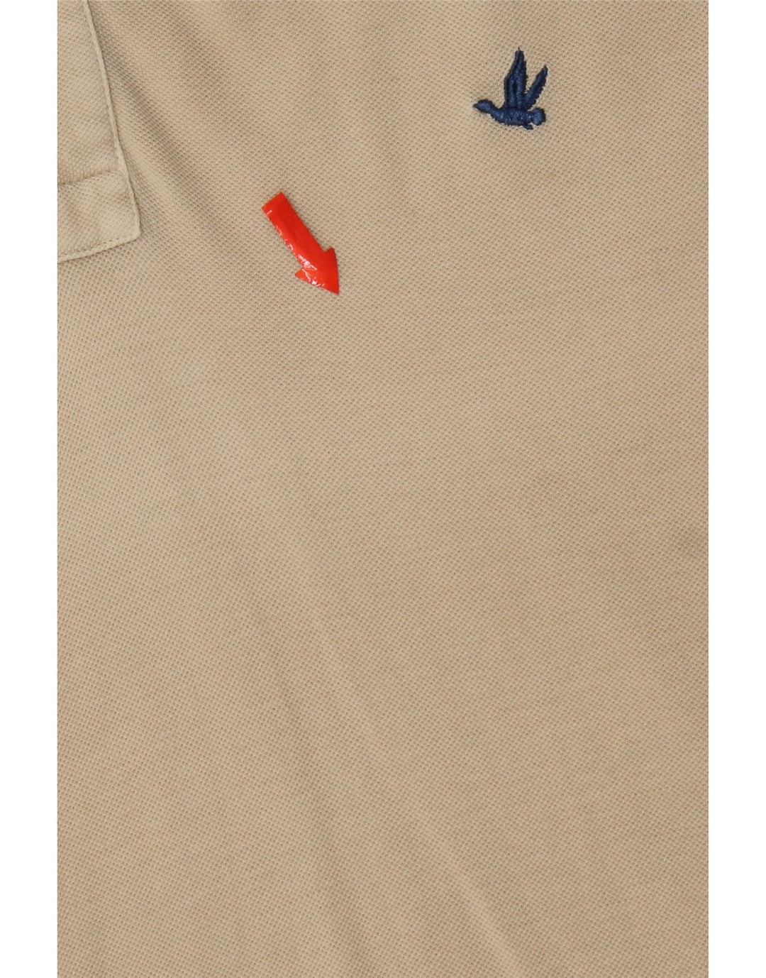 Brooksfield Mens Polo Shirt IT 50 Medium Beige Colourblock Cotton