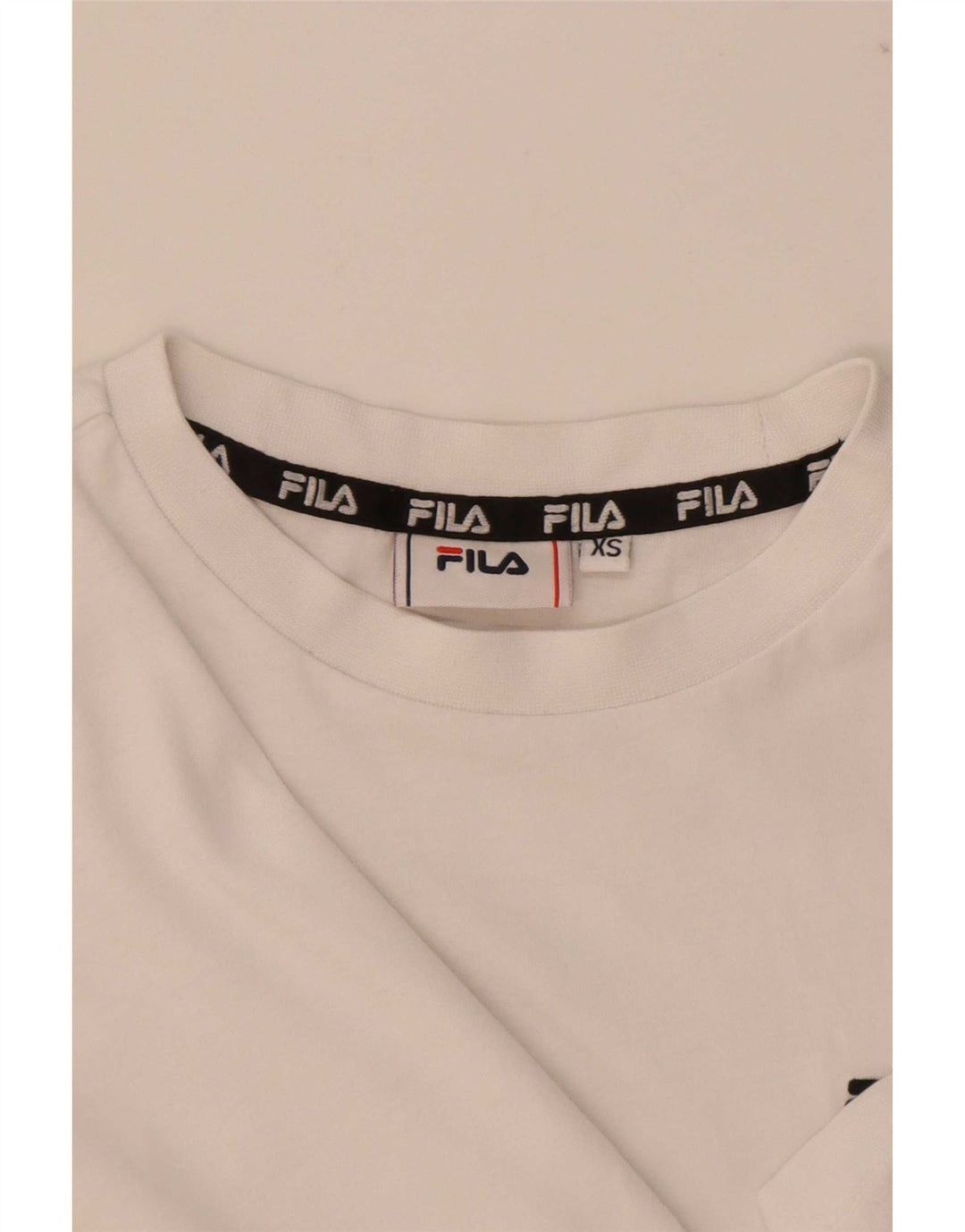 Fila Womens T-Shirt Top UK 6 XS White