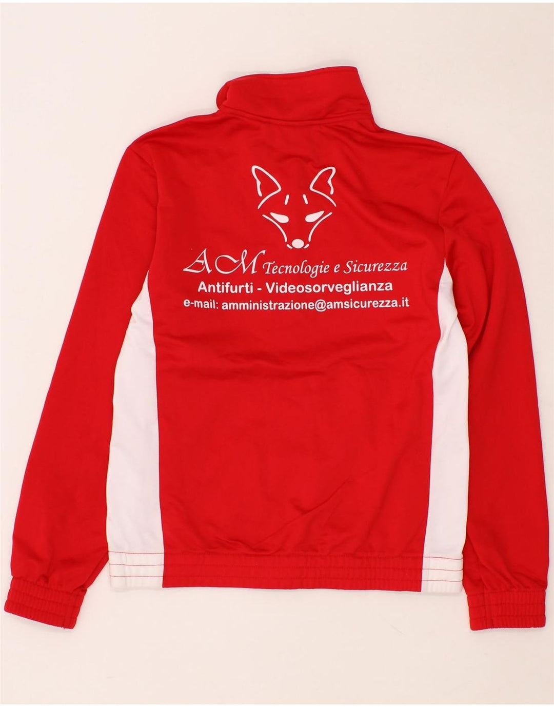 LOTTO Boys Graphic Tracksuit Top Jacket 9-10 Years Small Red Colourblock Vintage Lotto and Second-Hand Lotto from Messina Hembry 