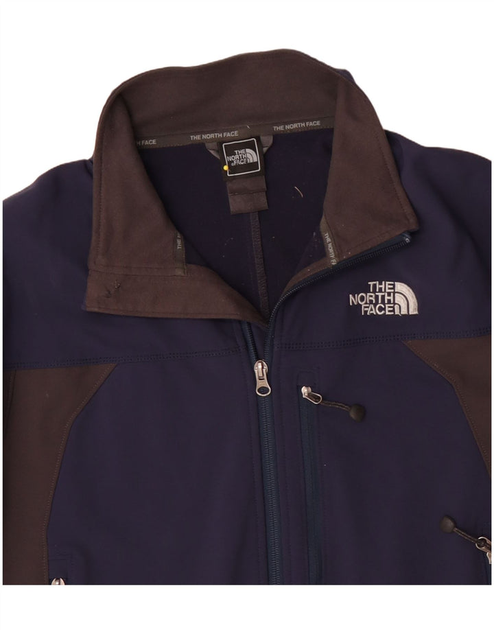 The North Face Mens Tracksuit Top Jacket Medium Navy Blue Colourblock