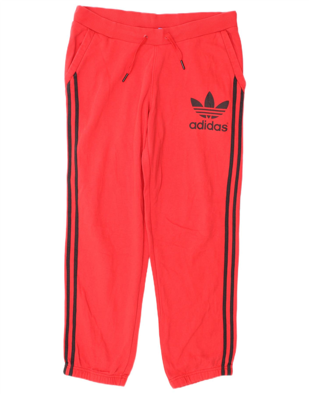 Adidas Mens Graphic Tracksuit Trousers Joggers Medium Red Cotton