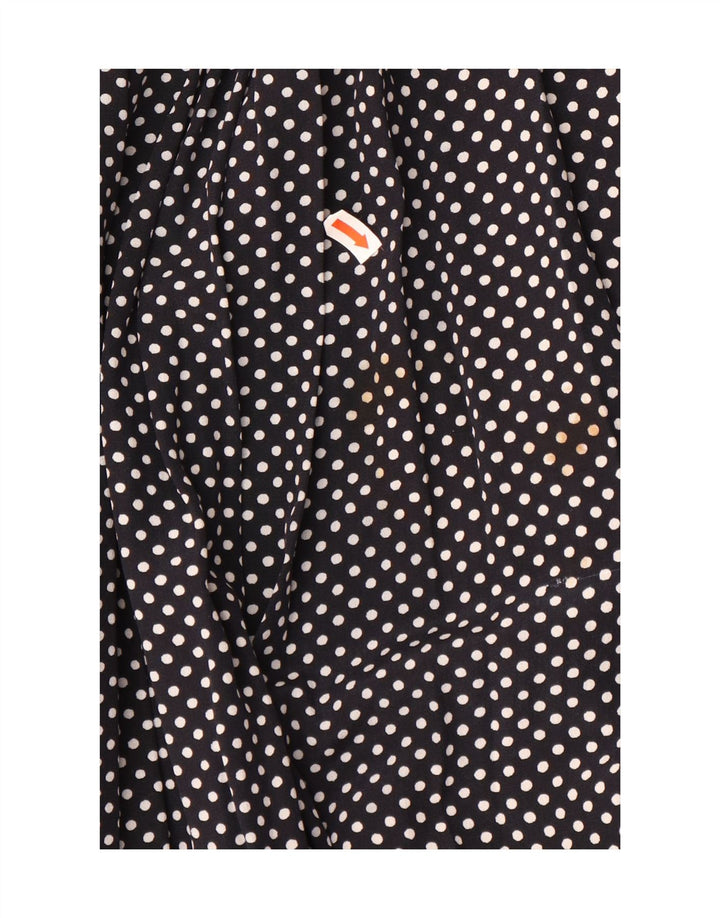 VINTAGE Womens Pleated Skirt EU 40 Medium W30  Black Polka Dot Vintage Vintage and Second-Hand Vintage from Messina Hembry 