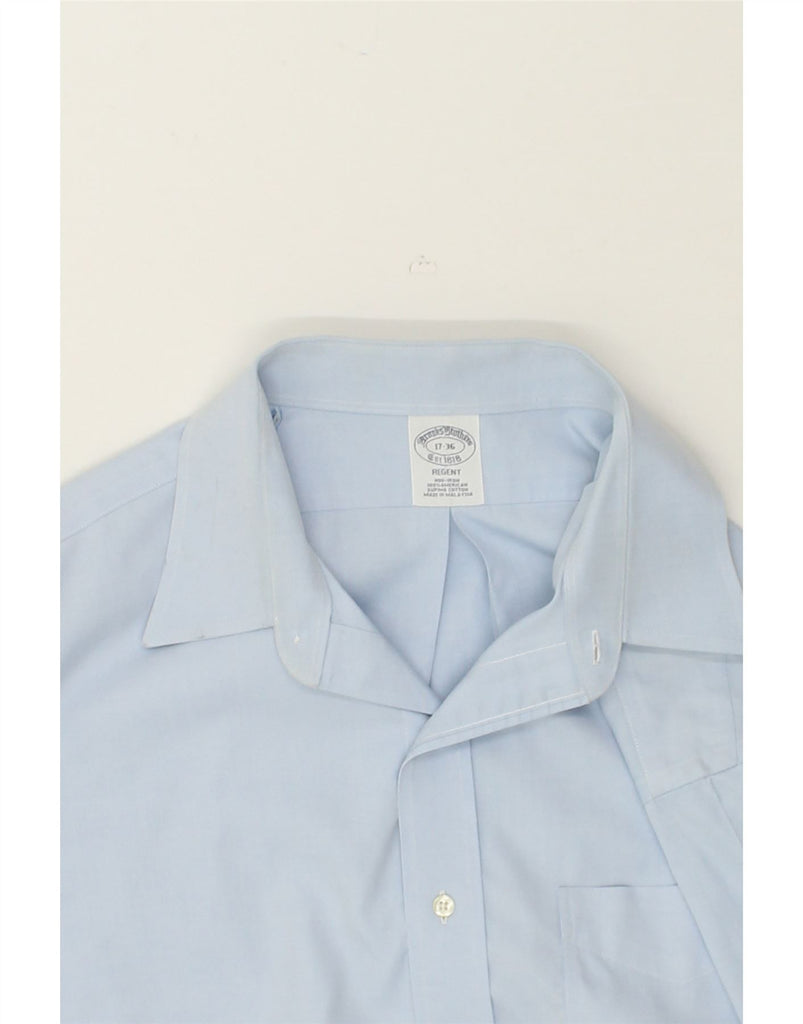 BROOKS BROTHERS Mens Regent Shirt Size 17/36 XL Blue Cotton | Vintage Brooks Brothers | Thrift | Second-Hand Brooks Brothers | Used Clothing | Messina Hembry 