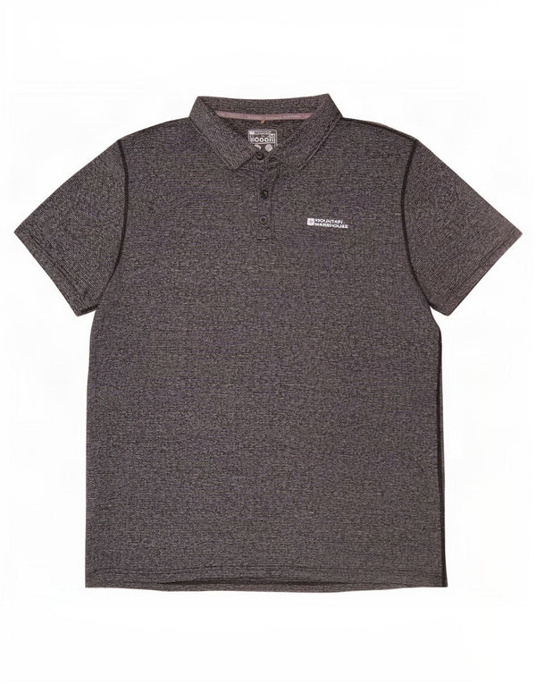 Mountain Warehouse Mens IsoCool Polo Shirt XL Grey Flecked