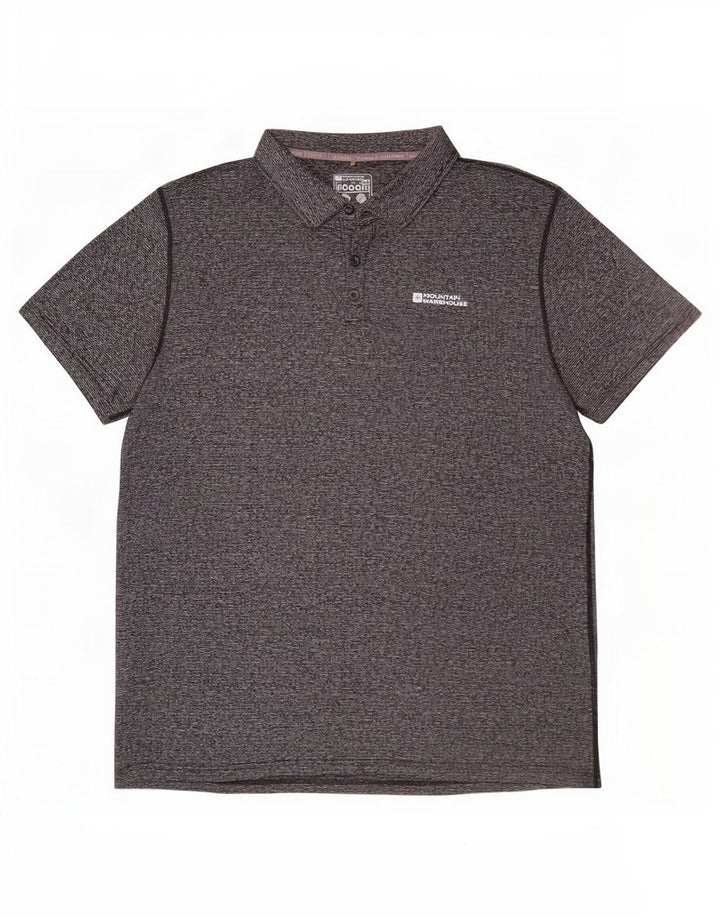 Mountain Warehouse Mens IsoCool Polo Shirt XL Grey Flecked