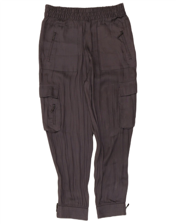 Zara Womens Joggers Cargo Trousers Medium W28 L26 Grey Polyester