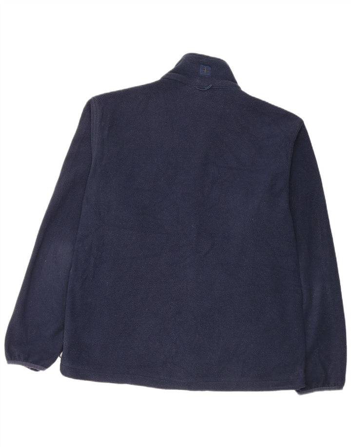Mountain Warehouse Mens Fleece Jacket UK 38 Medium Navy Blue Polyester