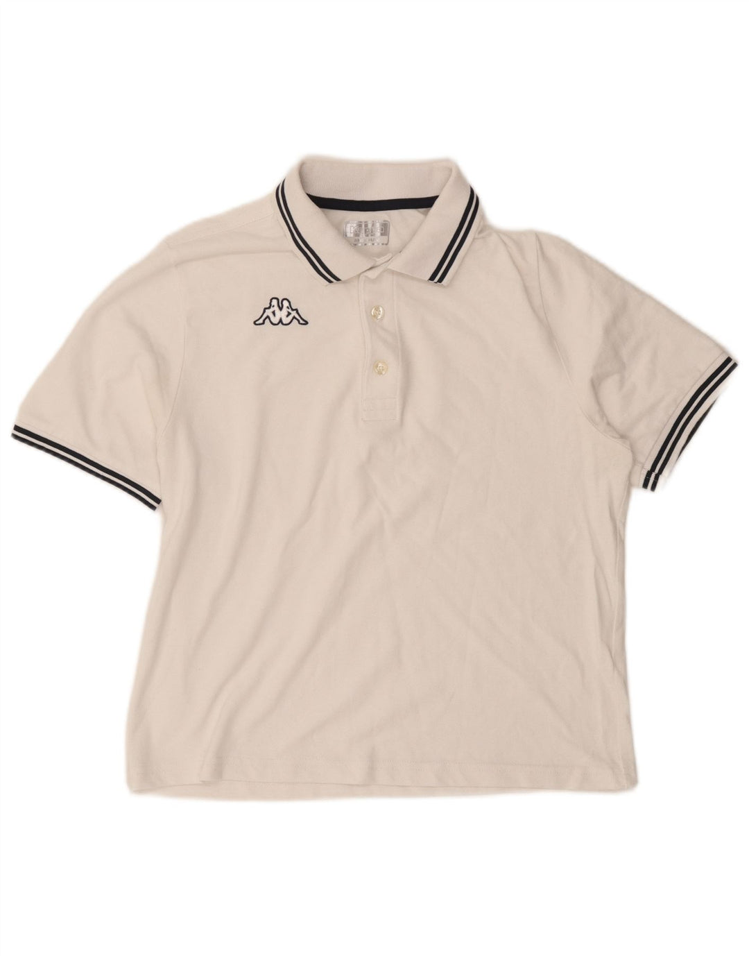 Kappa Mens Polo Shirt Medium White