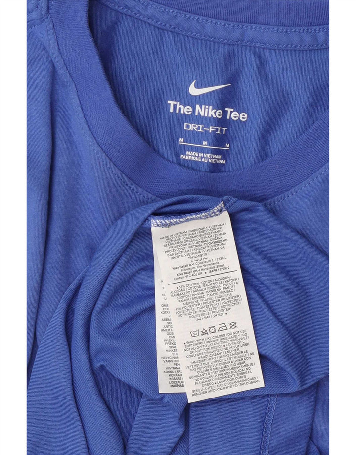 Nike Mens Graphic T-Shirt Top Medium Blue Cotton