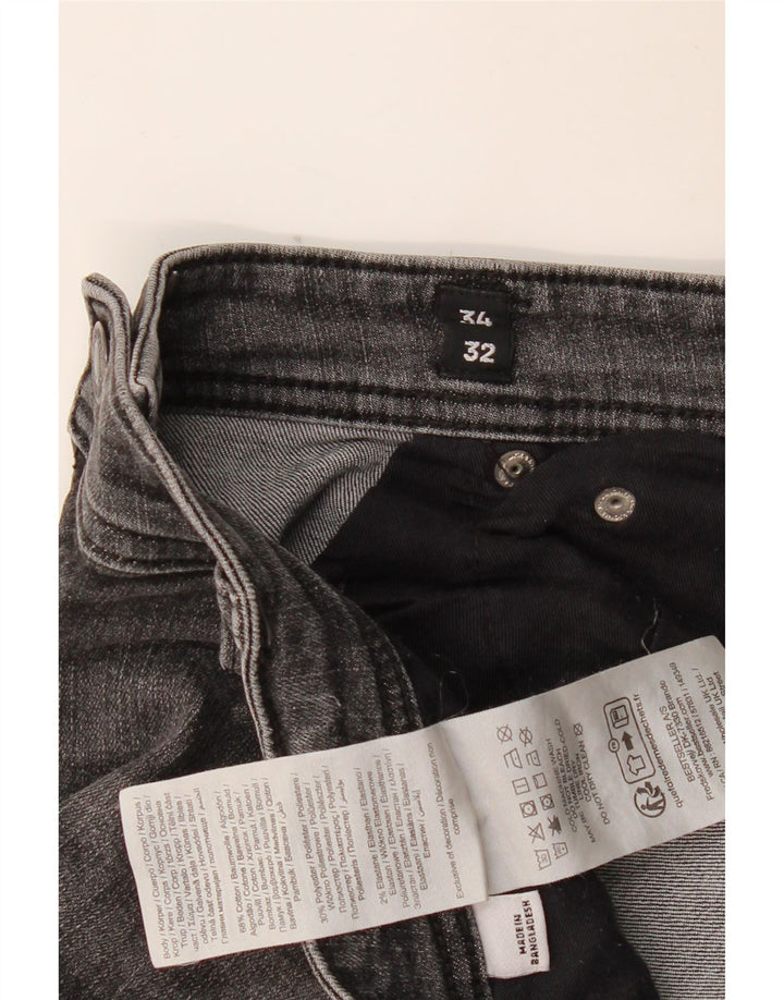 JACK & JONES Mens GLENN Slim Jeans W34 L32 Grey Cotton