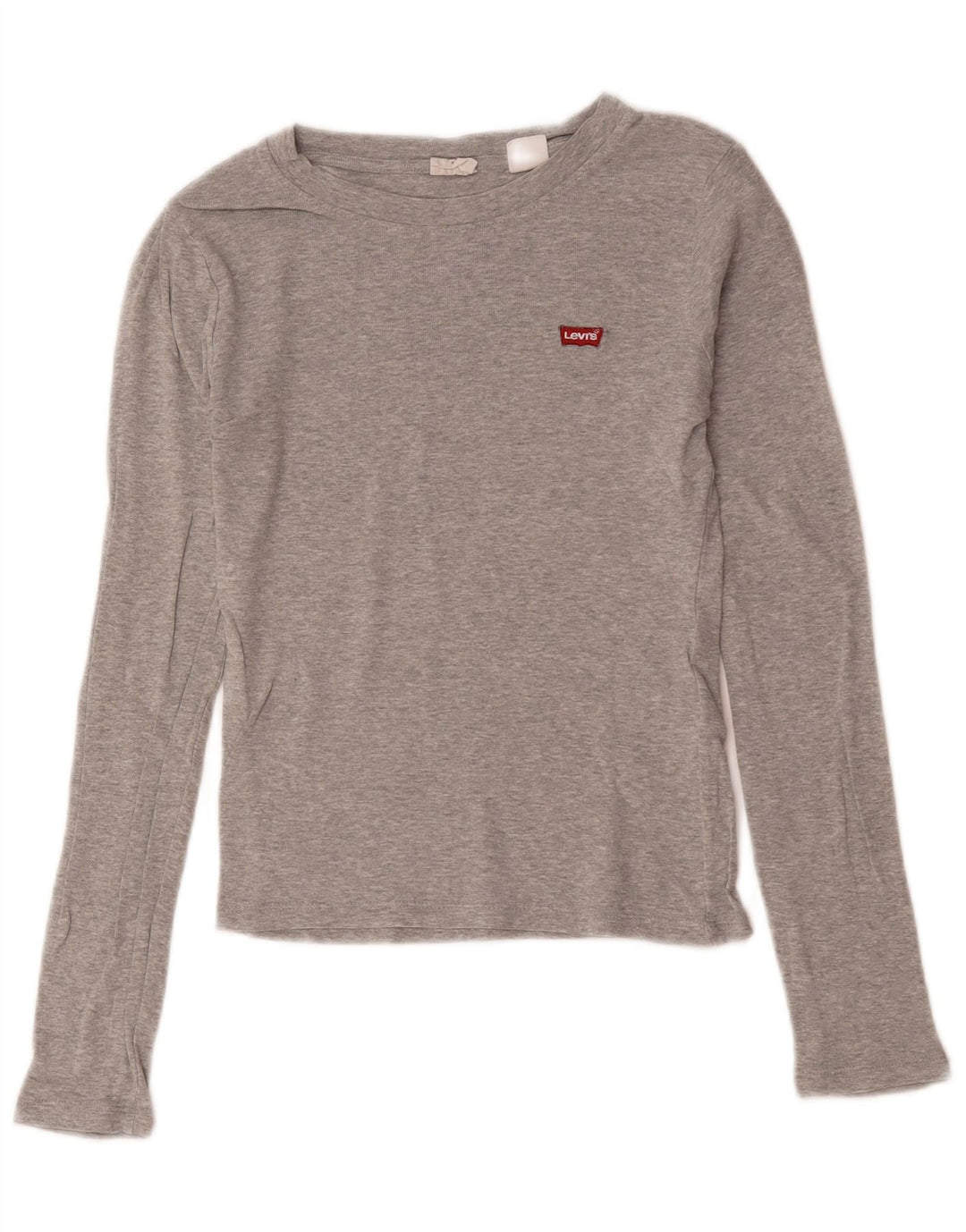 Levi's Womens Top Long Sleeve UK 2 2XS Grey Cotton