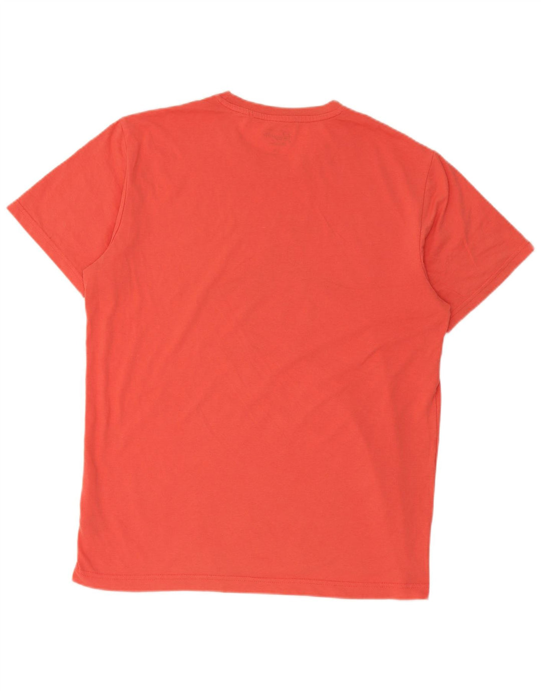 Penguin Mens Graphic T-Shirt Top Large Orange Cotton