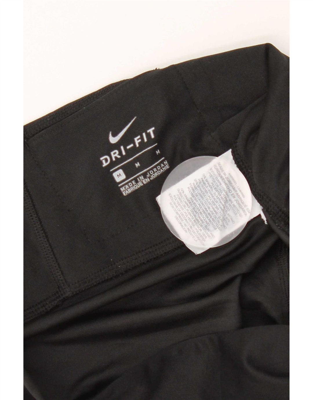Nike Womens Dri Fit Leggings UK 14 Medium Black Colourblock Polyester