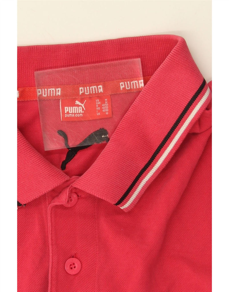 PUMA Mens Polo Shirt Medium Red Vintage Puma and Second-Hand Puma from Messina Hembry 