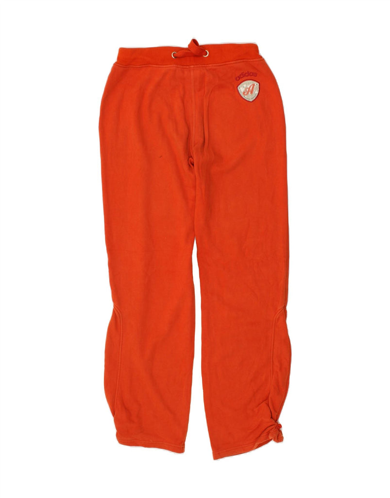 ADIDAS Womens Tracksuit Trousers UK 10 Small Orange Cotton | Vintage Adidas | Thrift | Second-Hand Adidas | Used Clothing | Messina Hembry 