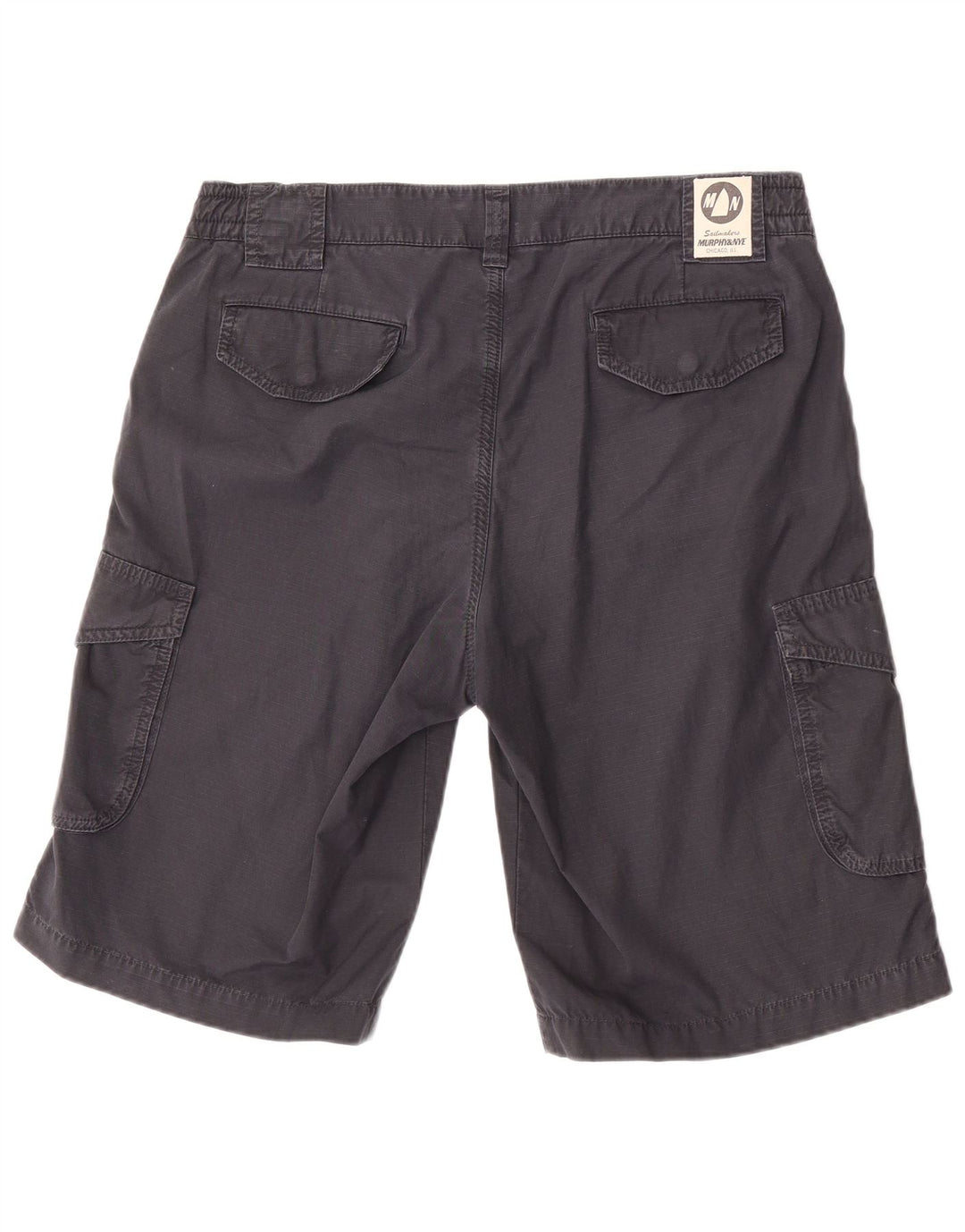 Murphy & Nye Mens Cargo Shorts W36 Large Navy Blue Cotton