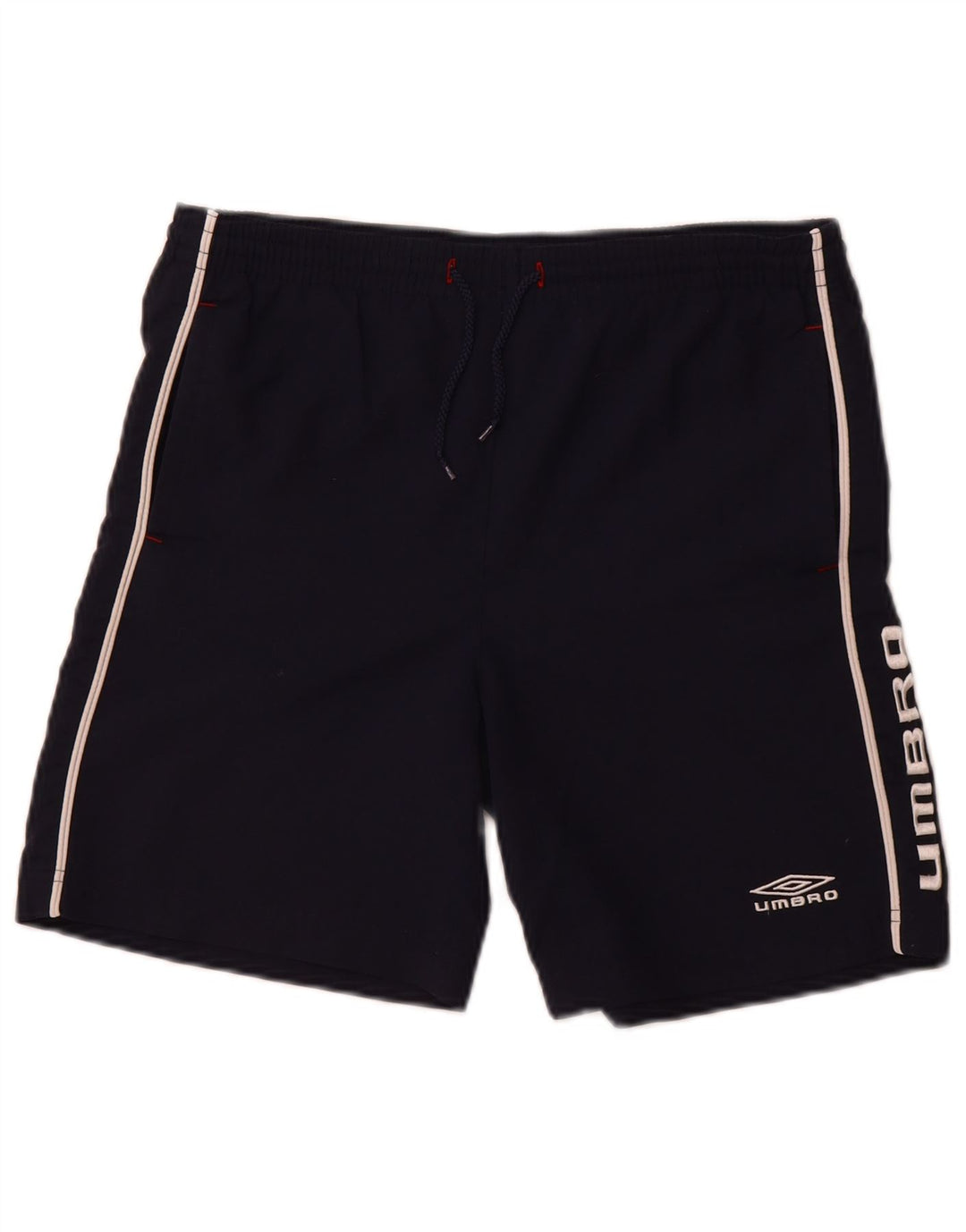 UMBRO Boys Sport Shorts 13-14 Years Large Navy Blue Polyester