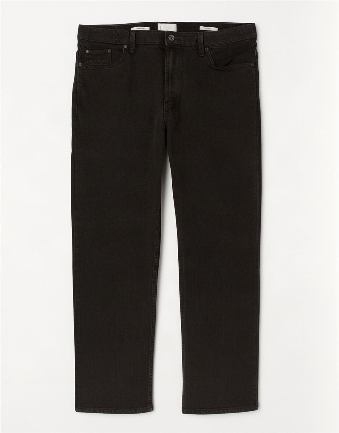 Marks & Spencer Mens Regular Fit Straight Jeans W38 L31 Black Cotton