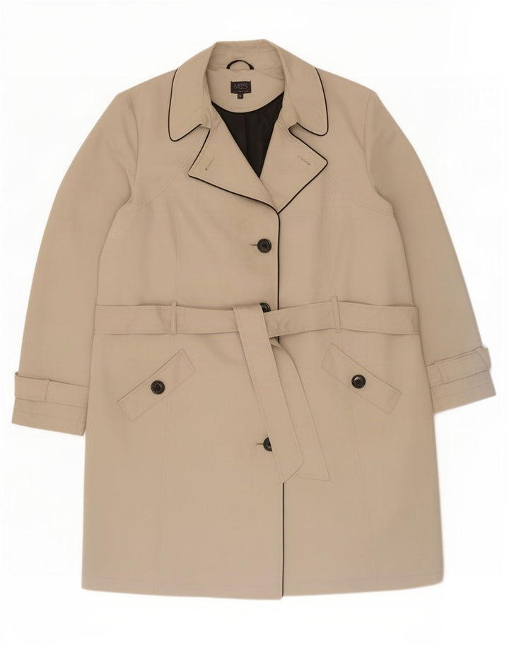 Marks & Spencer Womens Trench Coat UK 20 2XL Beige Polyester