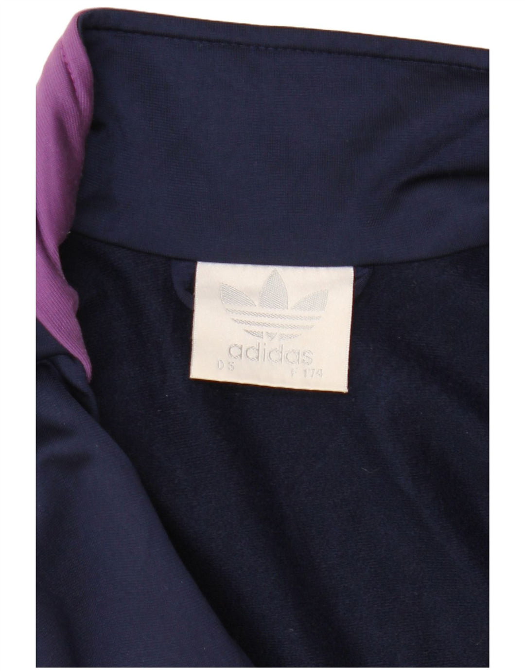 Adidas Mens Graphic Tracksuit Top Jacket Large Navy Blue Colourblock