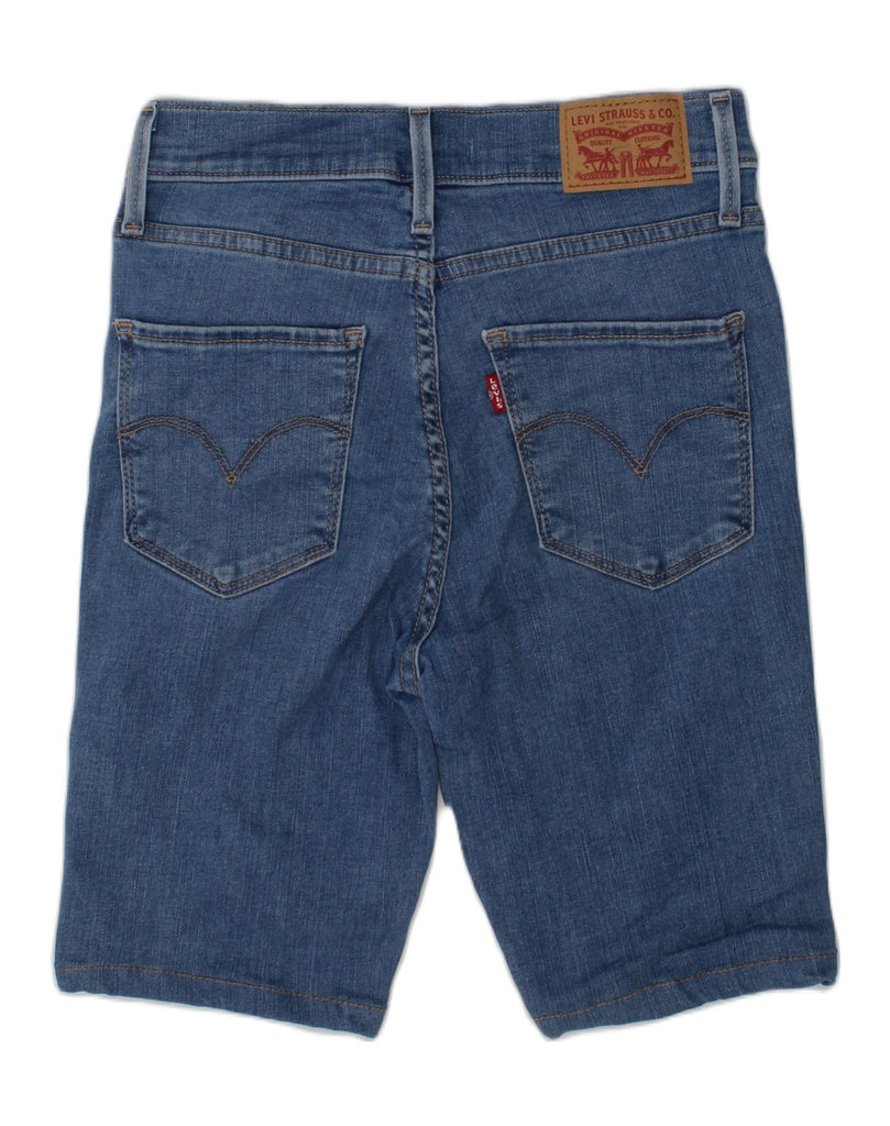 LEVI'S Girls 720 Skinny High Waist Denim Shorts 8-9 Years W24 Blue Cotton | Vintage Levi's | Thrift | Second-Hand Levi's | Used Clothing | Messina Hembry 