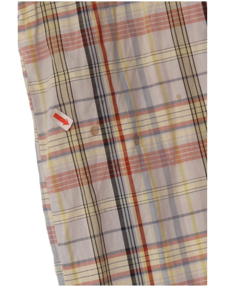 Vintage Womens Shirt Dress UK 14 Medium Multicoloured Check Cotton