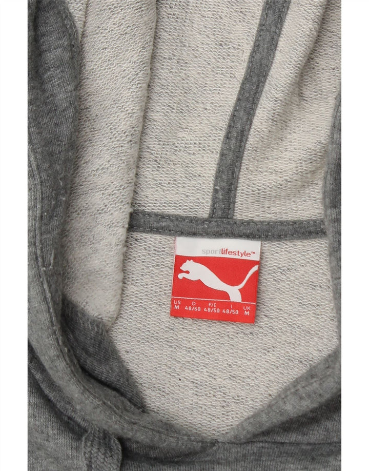PUMA Mens Graphic Hoodie Jumper Medium Grey