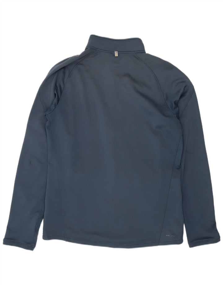 Nike Mens Tracksuit Top Jacket Medium Blue Polyester
