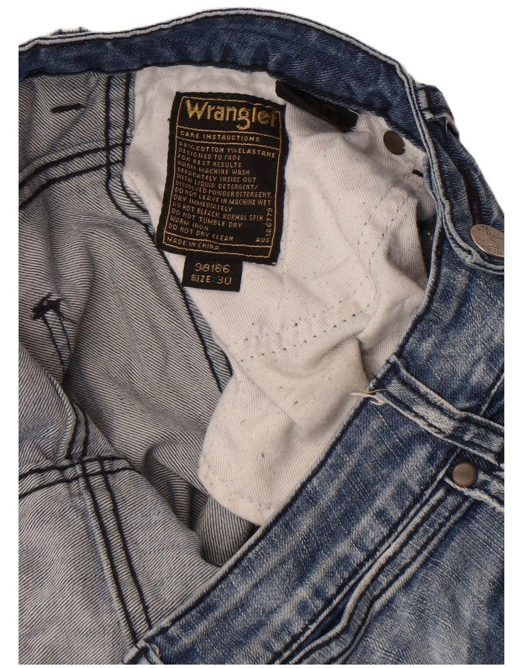 Wrangler Womens Skinny Jeans W30 L32 Blue Cotton