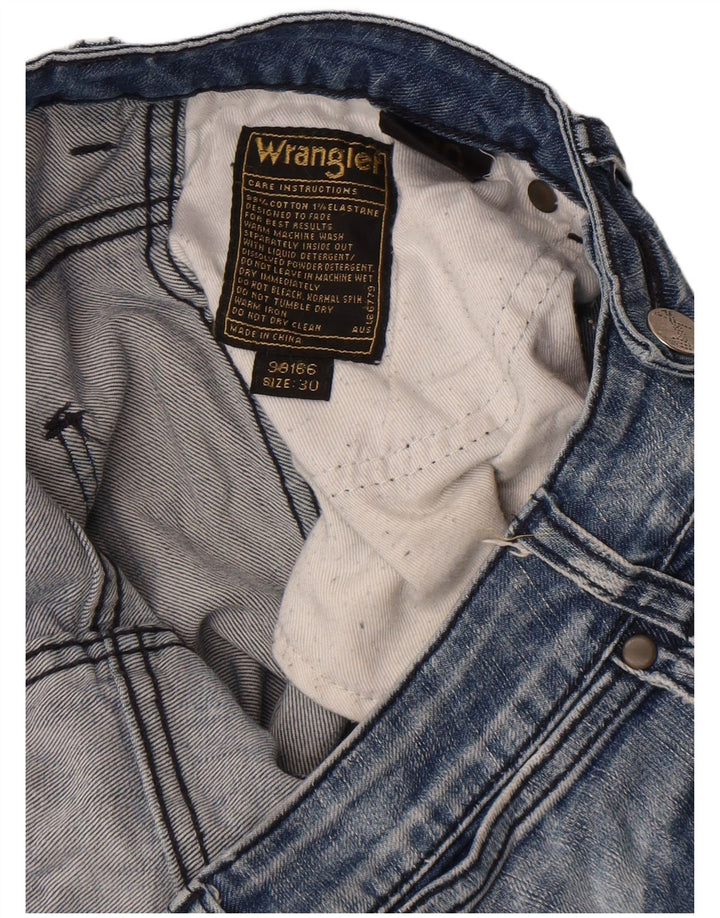 Wrangler Womens Skinny Jeans W30 L32 Blue Cotton